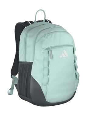 adidas backpack heather gray mint adidas | Bags | Adidas Gray Backpack With Mint Green Accents